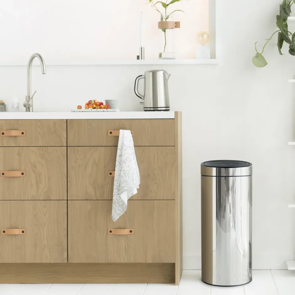 Touch Bin soptunna 30 liter, brilliant steel (silver)