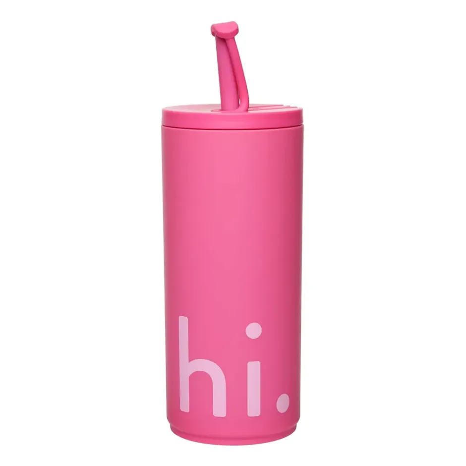 Travel Life termosflaska med sugrör 50 cl, Hi-cherry pink