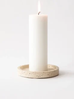 Travertine fat, Ø15 cm