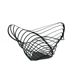 Trinity hög fruktkorg 33 cm, Svart