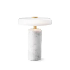 Trip bordslampa Ø17x21 cm marmor, Blank opal