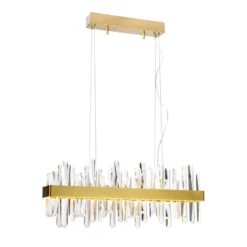 Triumph Bar taklampa 80 cm, Mässing-klar