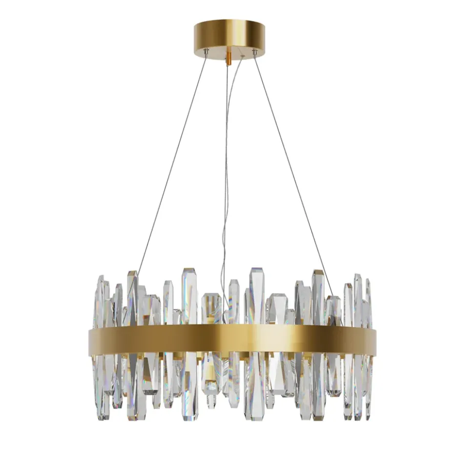 Triumph taklampa, Mässing-klar, Ø60 cm