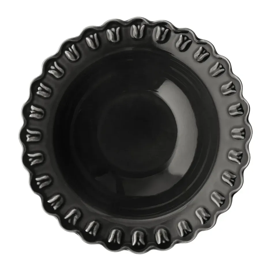 Tulipa djup tallrik small Ø17 cm 2-pack, Almost black