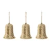 Twine julgranshänge klocka 3-pack, Natur