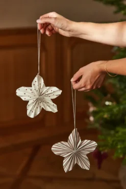 Twinkle julgranshänge 4-pack, Röd randig