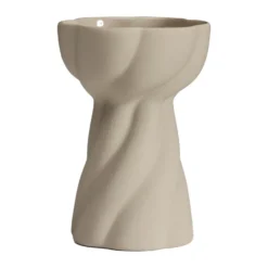 Twist bulb vas 12,8 cm, Sand