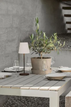 Tyra table portable bordslampa Ø14 cm, Coffee