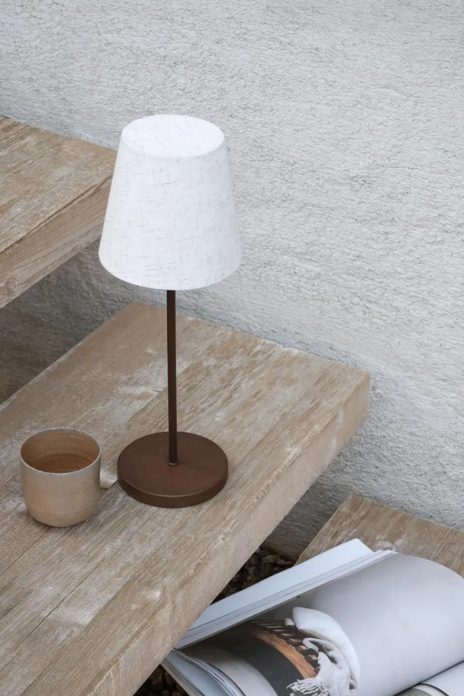 Tyra table portable bordslampa Ø14 cm, Coffee