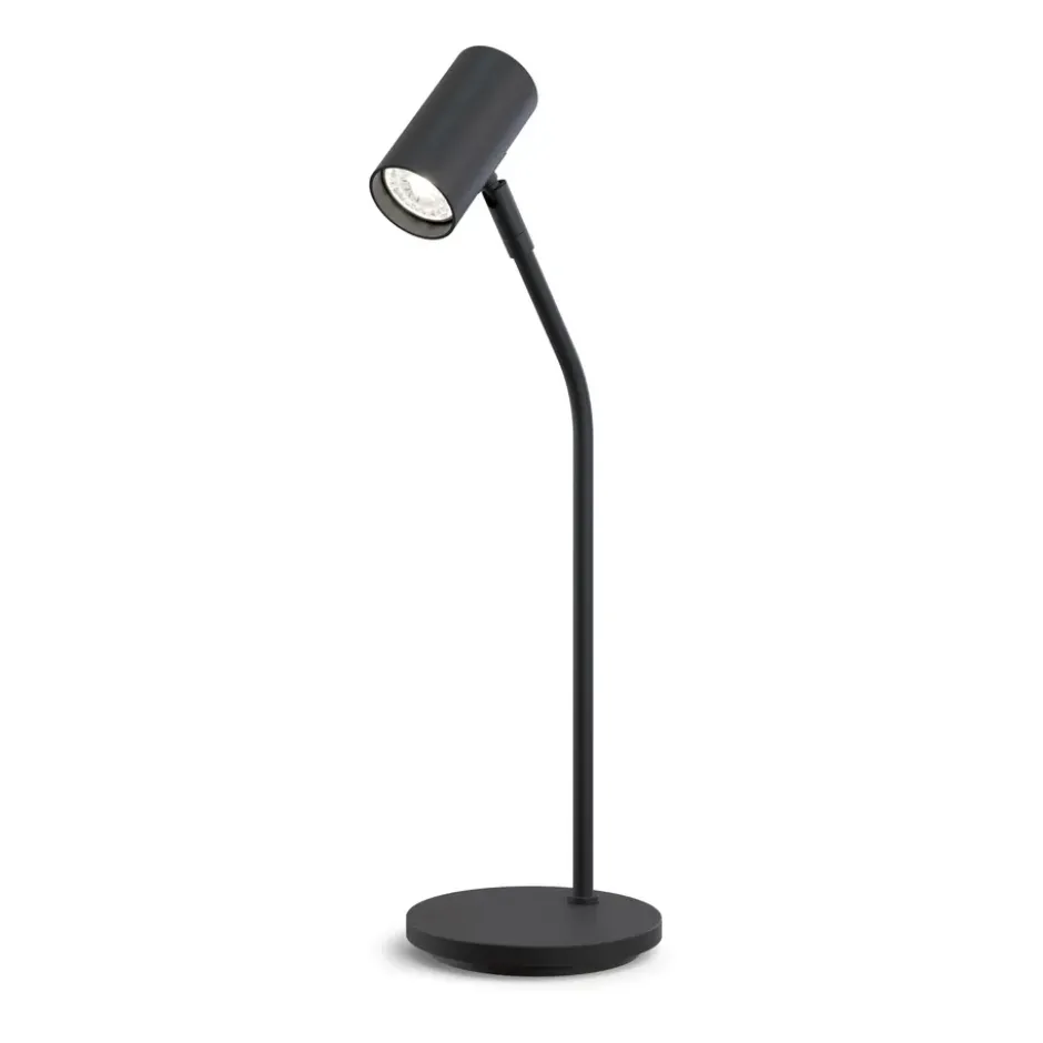 Tyson bordslampa Ø5,5 cm, Svartstruktur