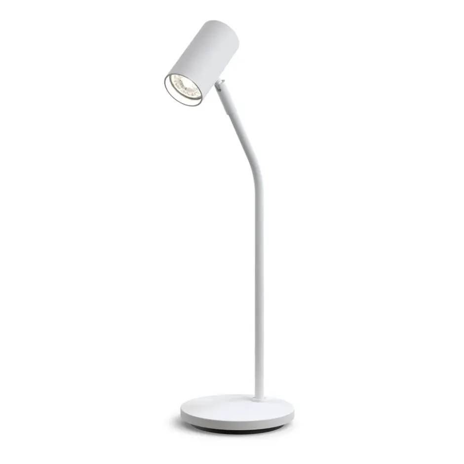 Tyson bordslampa Ø5,5 cm, Vitstruktur