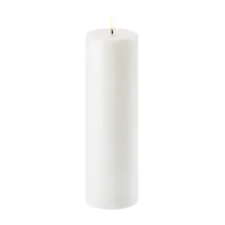 Uyuni LED Blockljus vit Ø7,8 cm, 25 cm