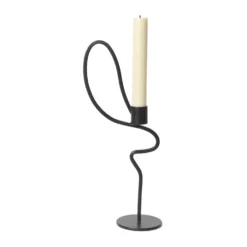 Valse ljusstake high, Black