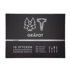 Vargen & Thor bestickset 16 delar, Gråfot, silver