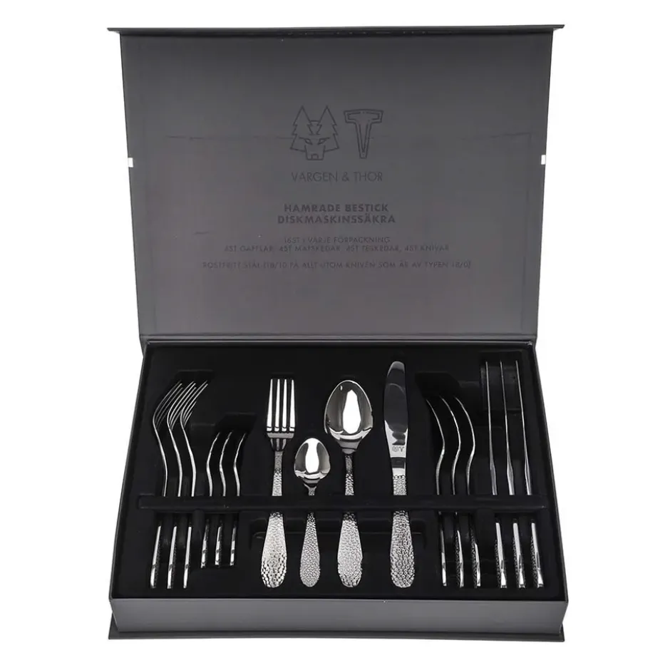 Vargen & Thor bestickset 16 delar, Gråfot, silver