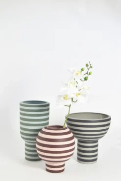 Varia vas 30 cm, Dusty green-forest