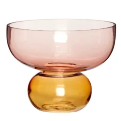 Vas Ø25 cm, Rosa-bärnsten