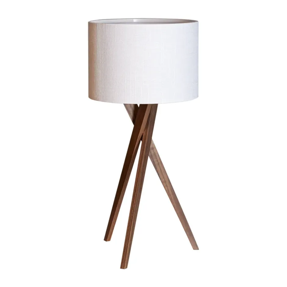 Vega bordslampa 55 cm, Valnöt-vit
