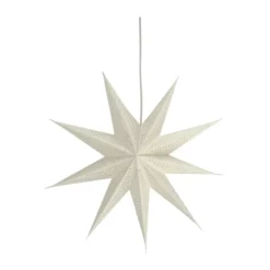 Veil adventsstjärna, Vit, Ø45 cm
