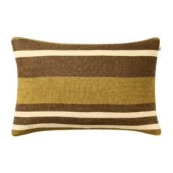 Vera kuddfodral, Masala Yellow-Taupe, 40x60 cm