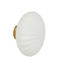 Vägglampa, Vit-mässing