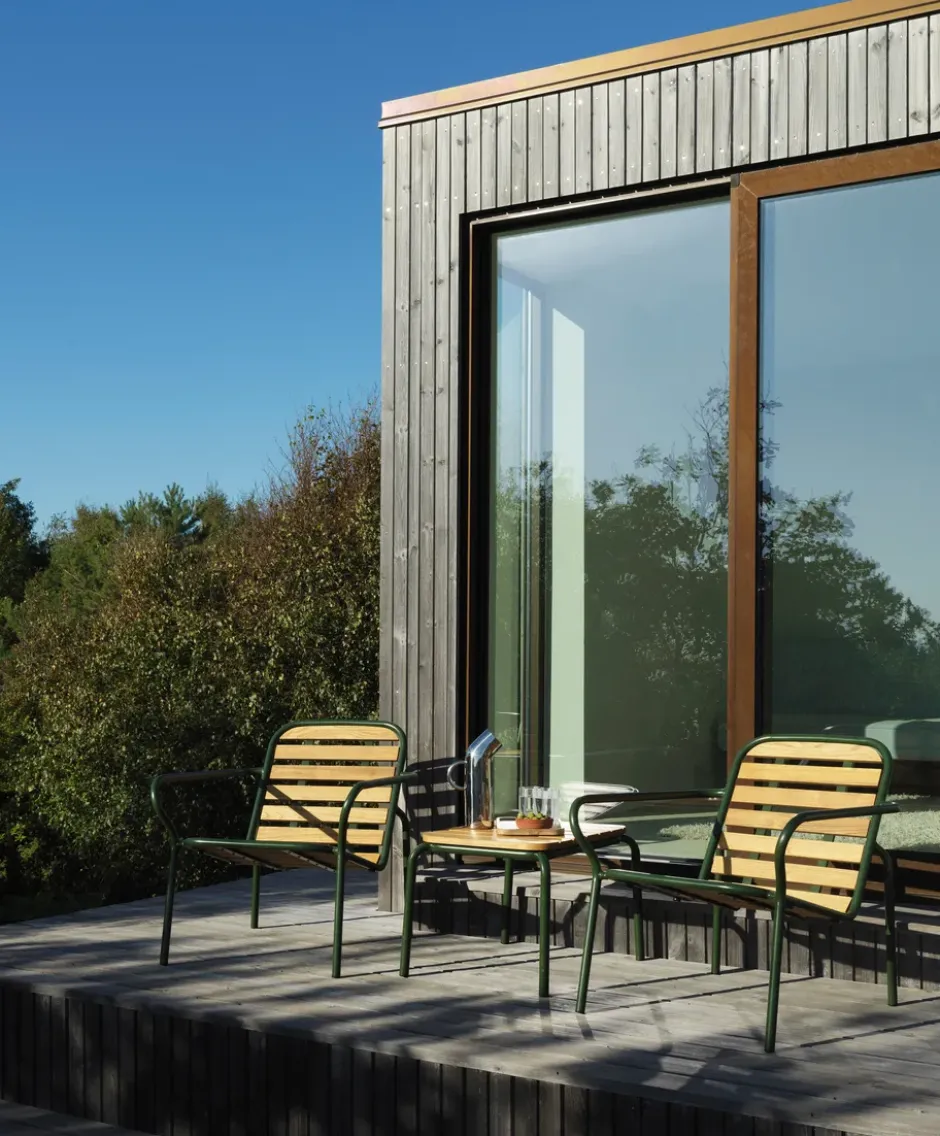 Vig Robinia soffbord 55x45 cm, Green