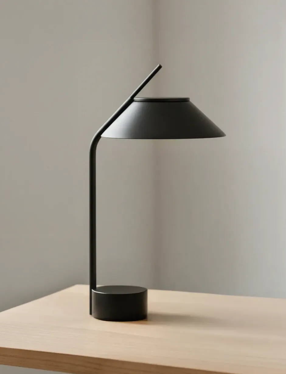Vinkel LED bordslampa portabel, Black