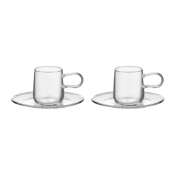 Viva espressokopp med fat 8 cl 2-pack, Klar