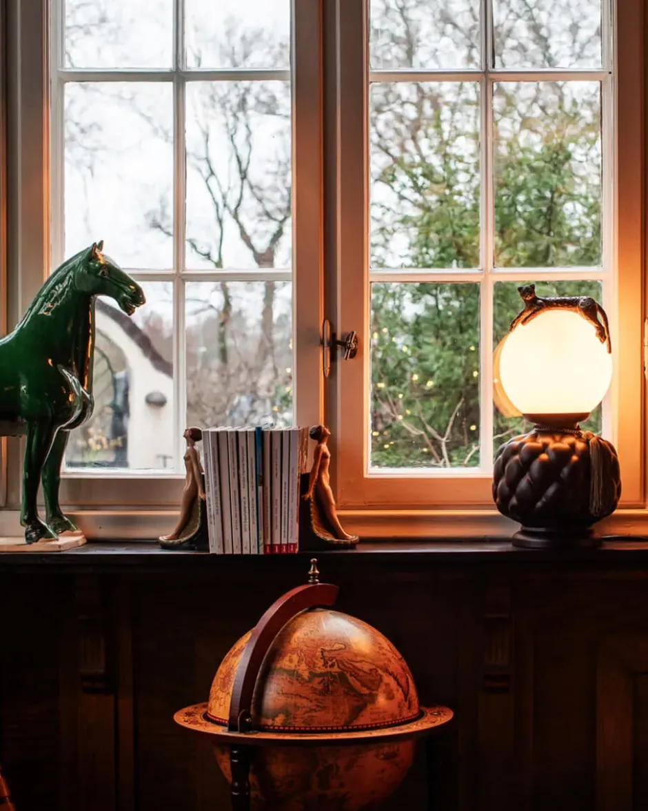 Viva La Diva bordslampa 45 cm, Svart-matt vit