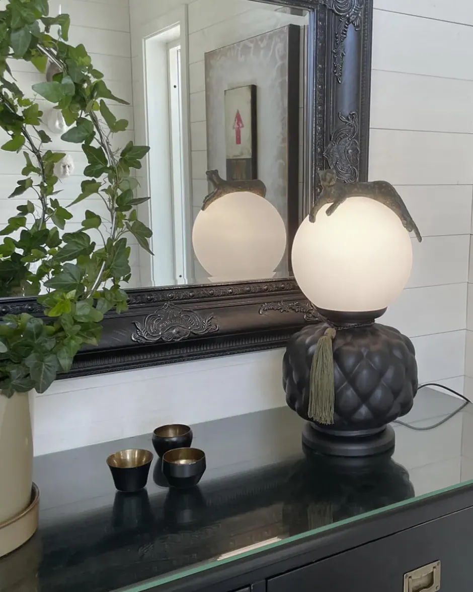 Viva La Diva bordslampa 45 cm, Svart-matt vit