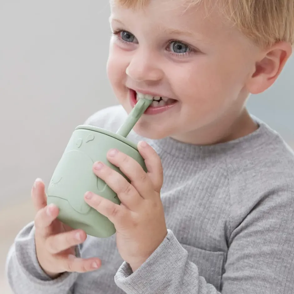 Wally mugg med peekaboo sugrör 2-pack, Blue