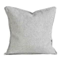 Washed linen kuddfodral 50x50 cm, Pinstripe