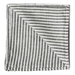 Washed linen tygservett 45x45 cm, Grey-white