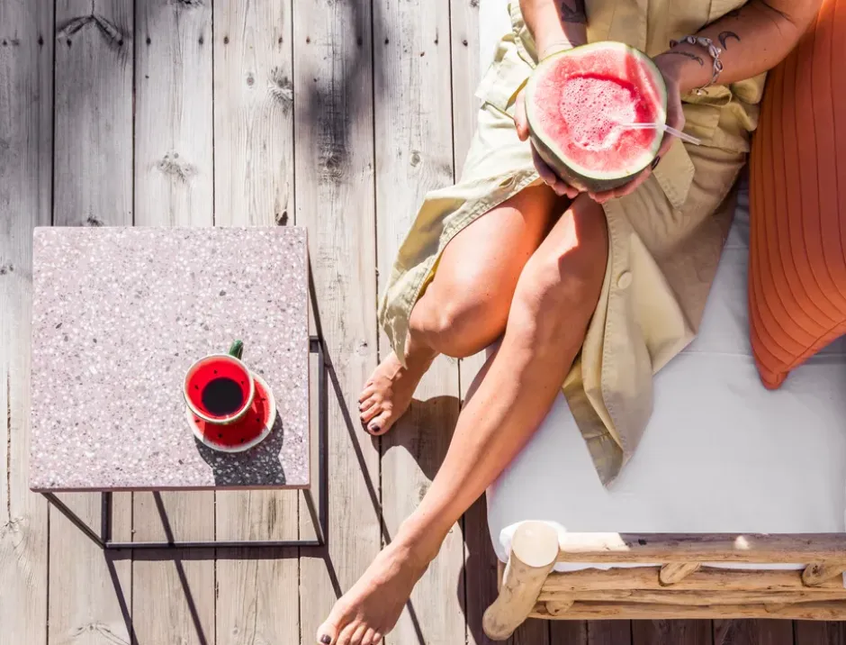 Watermelon kopp med fat, 25 cl