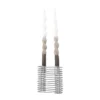 Wavela ljusstake 15,5x14,5 cm, Silver