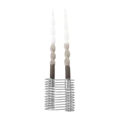 Wavela ljusstake 15,5x14,5 cm, Silver