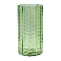 Waves 02 vas 28 cm, Green-clear