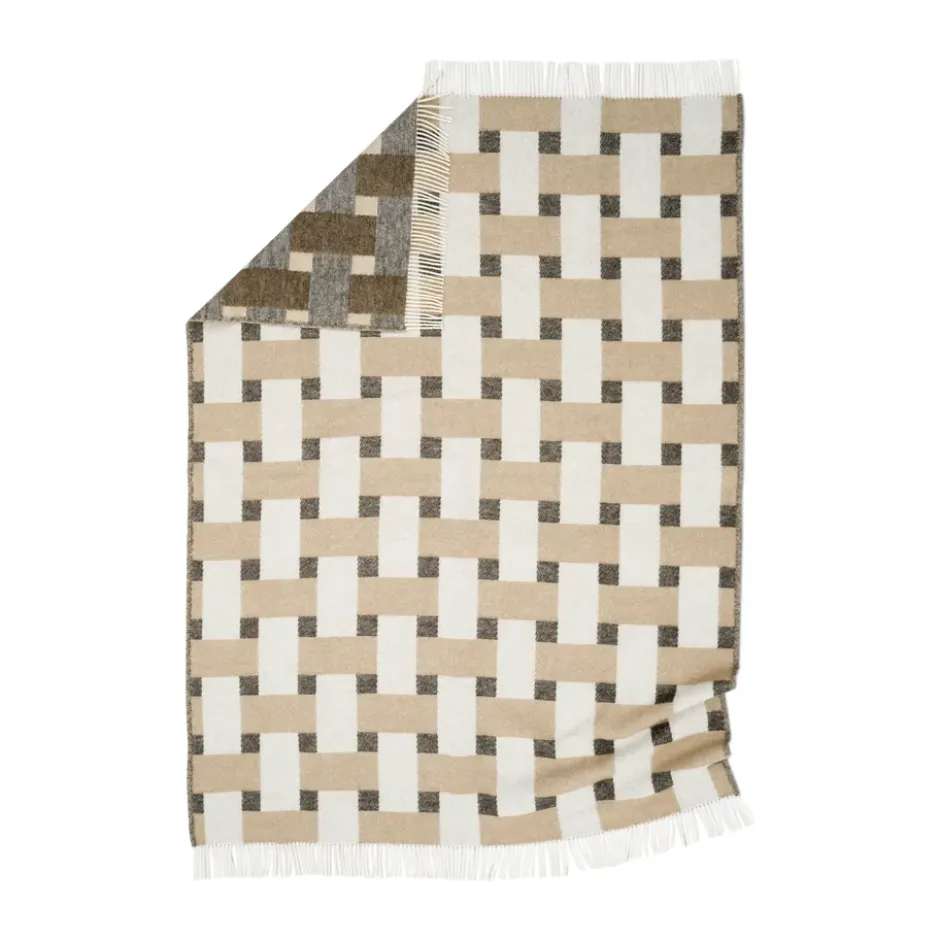 Weave pläd 130x180 cm, Beige