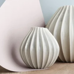 Wide vas ivory, 15 cm