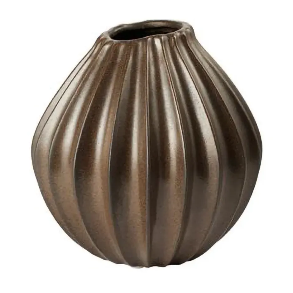 Wide vas M 25 cm, Brown