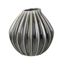 Wide vas smoked pearl, 25 cm