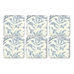 Willow Bough glasunderlägg 6-pack, Blue