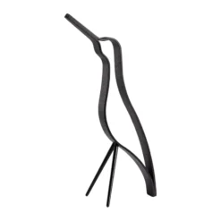 Woody bird high 32 cm, Black stained oak