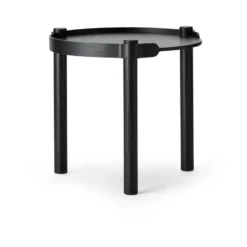 Woody bord Ø45 cm, Black stained oak