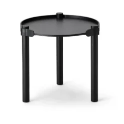Woody bord Ø45 cm, Black stained oak