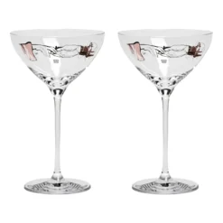 You and me together champagnecoupe 32 cl 2-pack, Clear / Multi