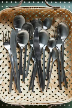 Yuka sked 4-pack, Brushed Steel