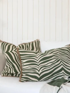 Zebra kudde 40x60 cm, Grön